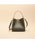 Sac à main Ada en cuir argile - 21,4x20,9x13 cm