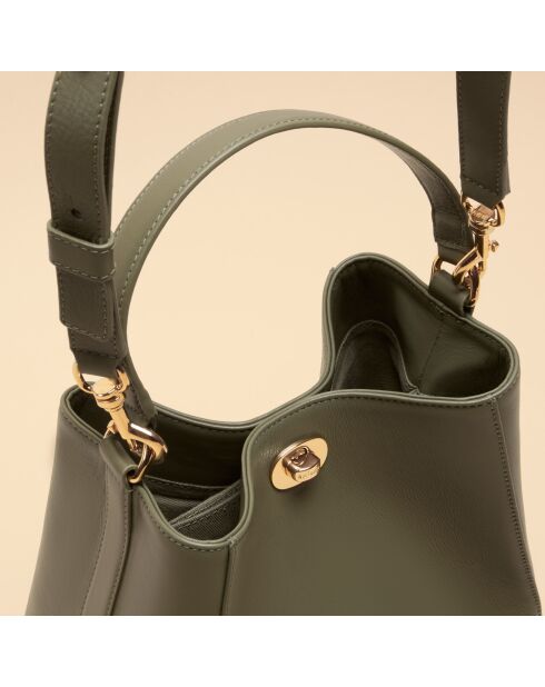 Sac à main Ada en cuir argile - 21,4x20,9x13 cm