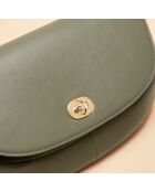 Sac banane Claudia en cuir argile - 27,2x15,2x5 cm