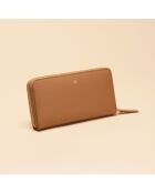 Compagnon en cuir Maya noisette - 195 x 100 x 20 mm