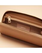 Compagnon en cuir Maya noisette - 195 x 100 x 20 mm