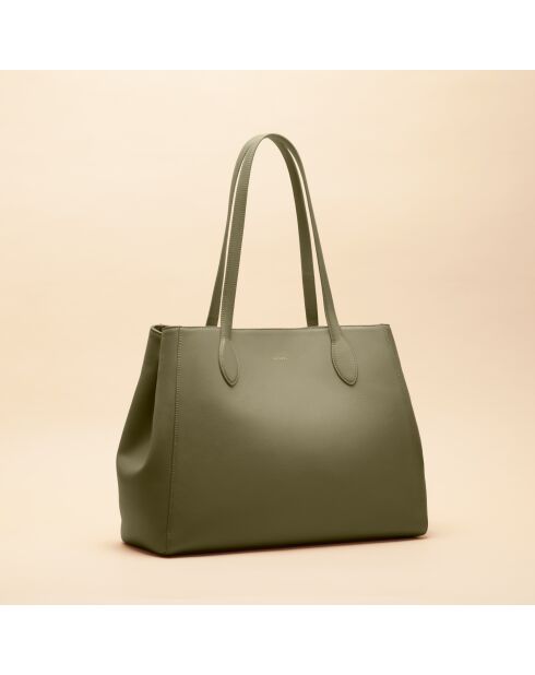 Sac à main Camille en cuir argile - 37,1x27,2x15 cm