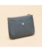 Pochette Bianca en cuir neptune - 20,5x14x3 cm