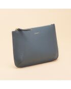 Pochette Bianca en cuir neptune - 20,5x14x3 cm