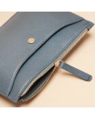Pochette Bianca en cuir neptune - 20,5x14x3 cm