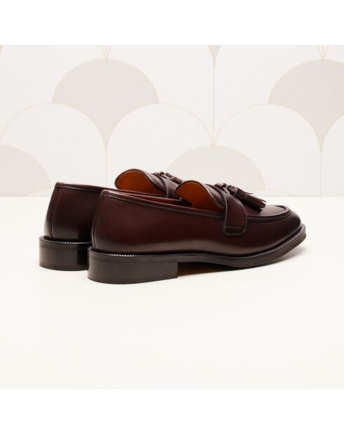 Mokassins Anna aus dunkelbraunem Leder