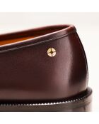 Mokassins Anna aus dunkelbraunem Leder