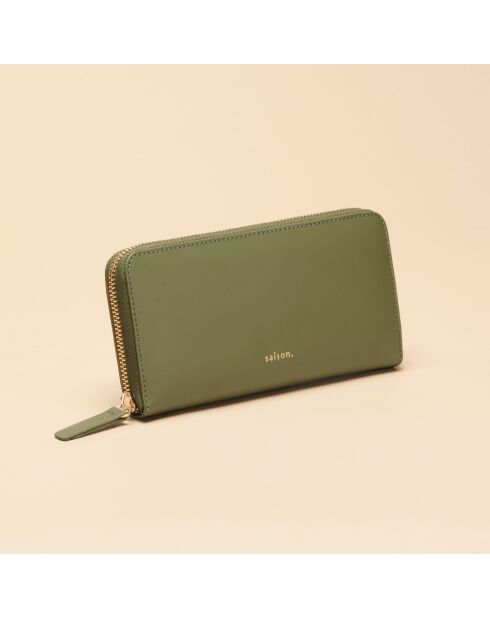 Compagnon en cuir Maya argile - 195 x 100 x 20 mm