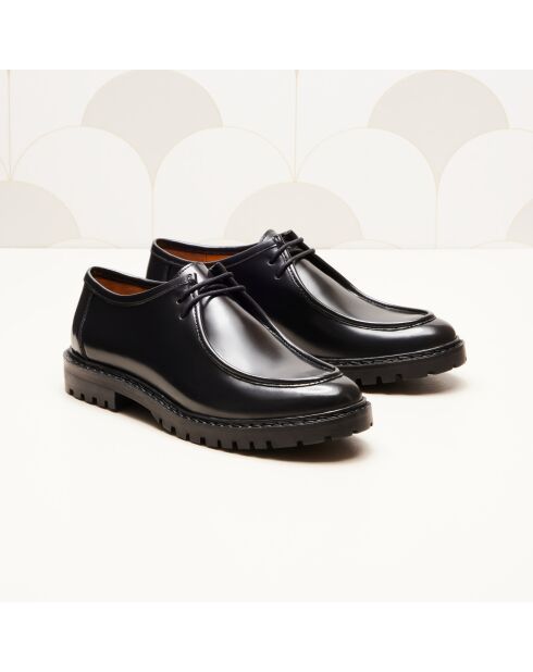 Derbies en cuir Gaby noirs
