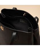 Sac à main Camille en cuir noir - 37,1x27,2x15 cm