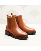 Chelsea en cuir Maia camel