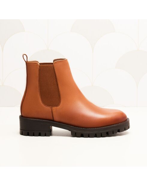 Chelsea en cuir Maia camel