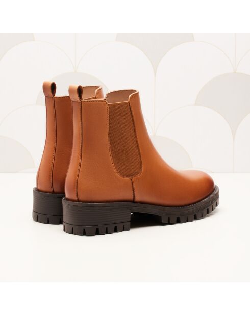 Chelsea en cuir Maia camel
