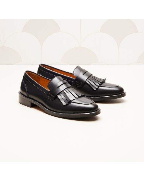 Mocassini Aude in pelle nera