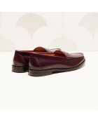 Mocassini Victoire in pelle bordeaux