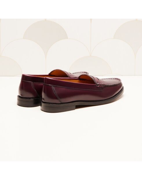 Mocassini Victoire in pelle bordeaux