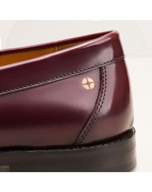 Mocassini Victoire in pelle bordeaux