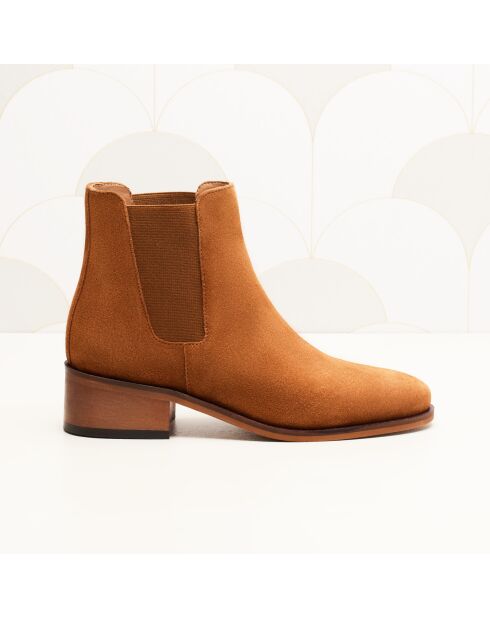 Chelsea suèdeleer Chloé camel