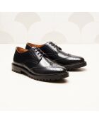 Derbies en cuir Pauline noirs