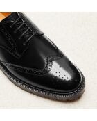 Derbies en cuir Pauline noirs