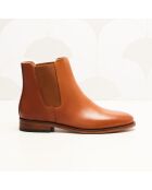 Chelsea en cuir Zoé camel