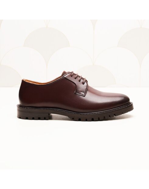 Derbies en cuir Rita marron