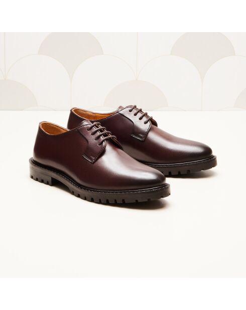 Derbies en cuir Rita marron