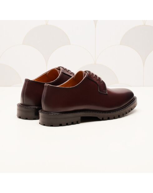 Derbies en cuir Rita marron