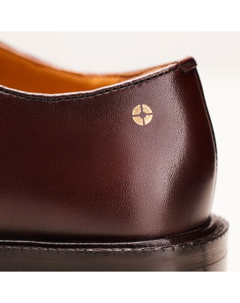 Derbies en cuir Rita marron
