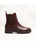Chelsea en cuir Isaure marron