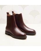 Chelsea en cuir Isaure marron