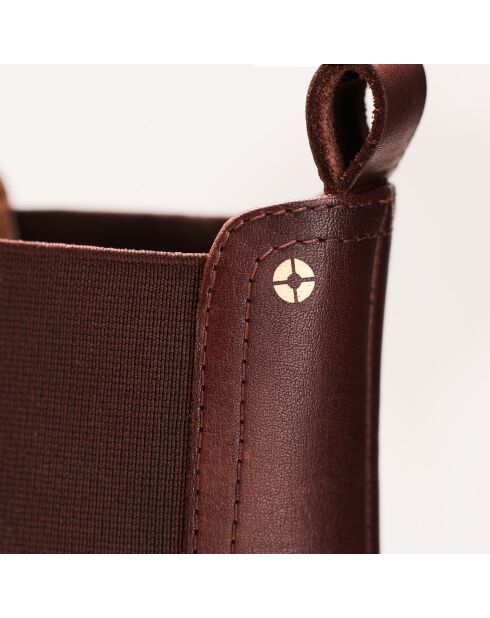Chelsea en cuir Isaure marron