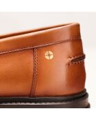 Mokassins Fiona aus kamelfarbenem Leder