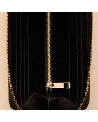 Compagnon en cuir Maya noir - 195 x 100 x 20 mm