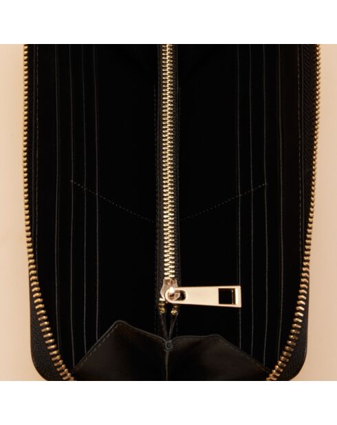 Compagnon en cuir Maya noir - 195 x 100 x 20 mm