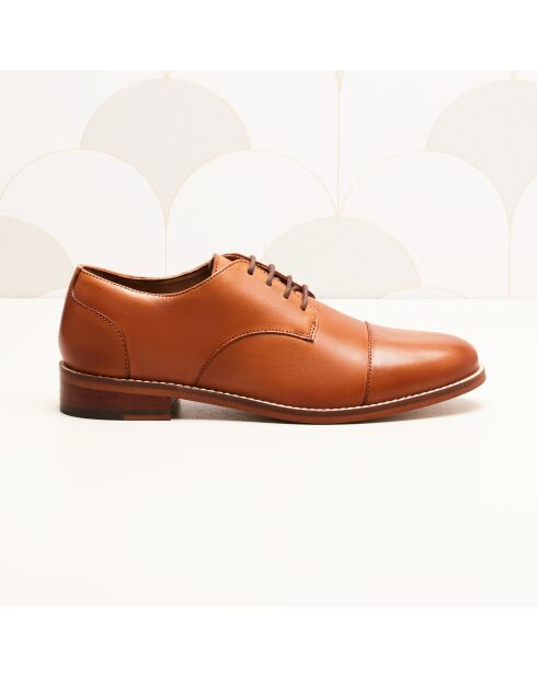 Derbies en cuir Capucine camel