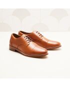Derbies en cuir Capucine camel