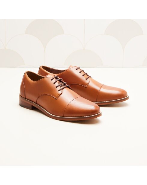 Derbies en cuir Capucine camel