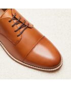 Derbies en cuir Capucine camel