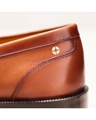 Mokassins Aude aus kamelfarbenem Leder