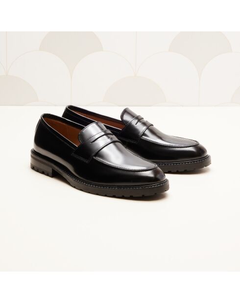 Mocassini Avril in pelle nera