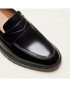Mocassini Avril in pelle nera