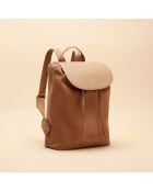 Lola hazelnootleren rugzak - 353 x 260 x 115 mm