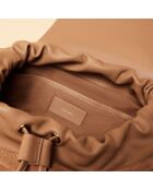 Lola hazelnootleren rugzak - 353 x 260 x 115 mm