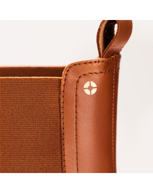 Chelsea en cuir Isaure camel