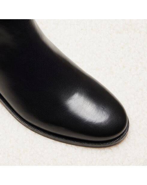 Zoe zwarte leren Chelsea