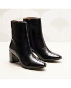 Léna zwarte lakleren laarzen - Hak: 6,8 cm