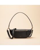 Bandolera de piel Pia negra - 310 x 136 x 80 mm