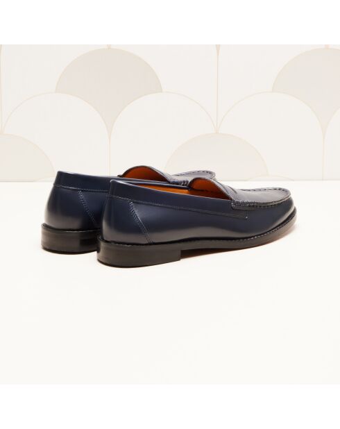 Mocassini Victoire in pelle blu