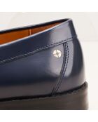 Mocassini Victoire in pelle blu